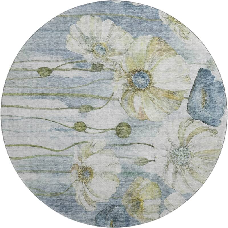 Premium Washable Super Soft Modern Floral Mayfield Rug