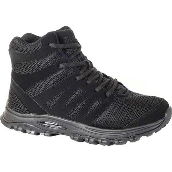 womens black leather walking boots