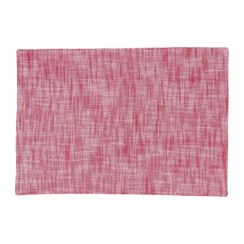 Chambray Placemat Set of 6 - Set of 6 - Set of 6 - Set of 6 - Red