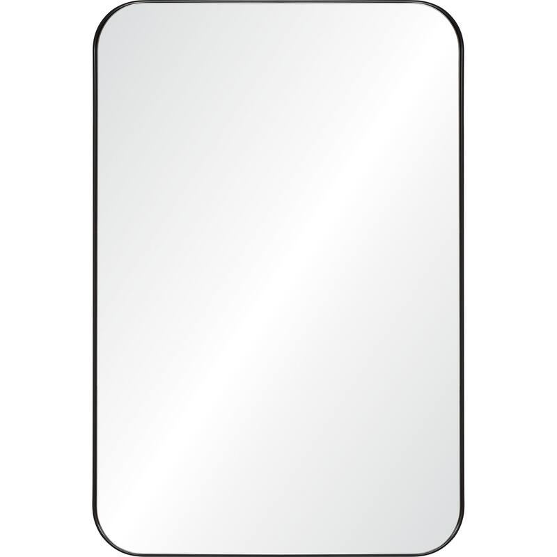 Rectangular Matte Framed Wall Mirror - 36" - Black