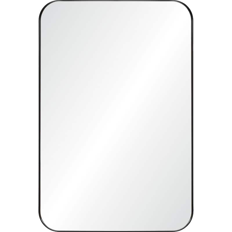 Renwil Glencoe Framed Matte Black Mirror - Large