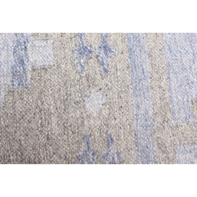 ECARPETGALLERY Flat-Weave Ankara FW Grey Wool Kilim - 5'9 x 8'8