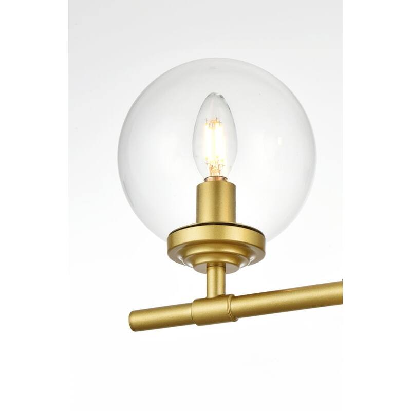 Inzo 1 Light Black and Clear Bath Sconce