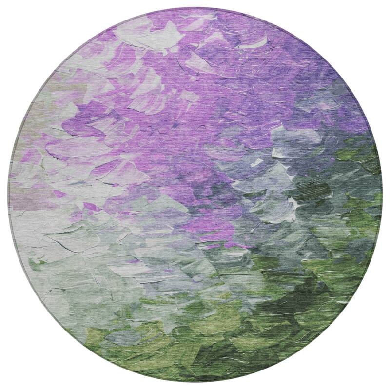 HomeRoots Abstract Transitional Rectangle Outdoor Rug