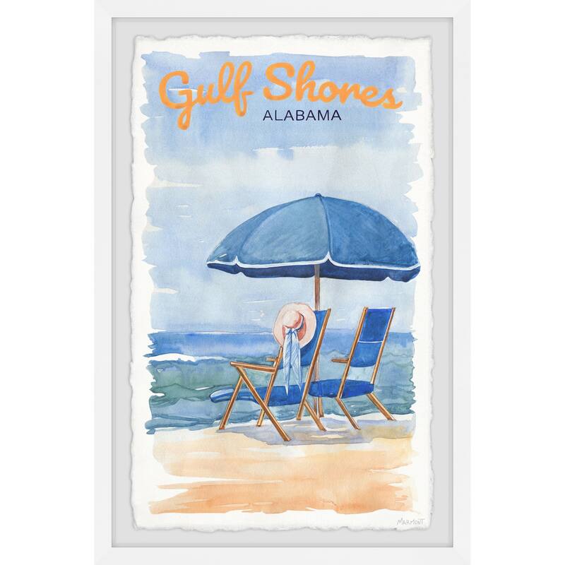 'Gulf Shores' Framed Painting Print