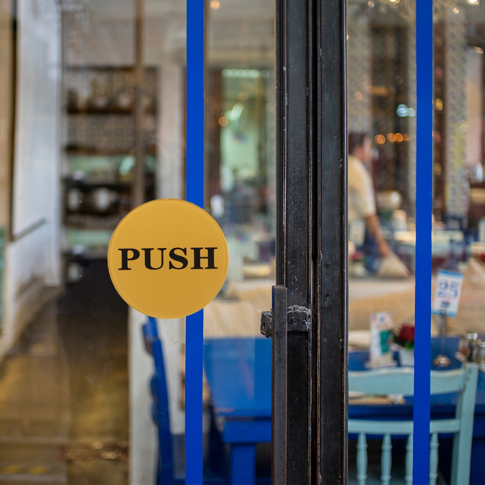 2.8 Push Pull Door Sign, 2 Pairs Acrylic Self-Adhesive Sign - Yahoo  Shopping
