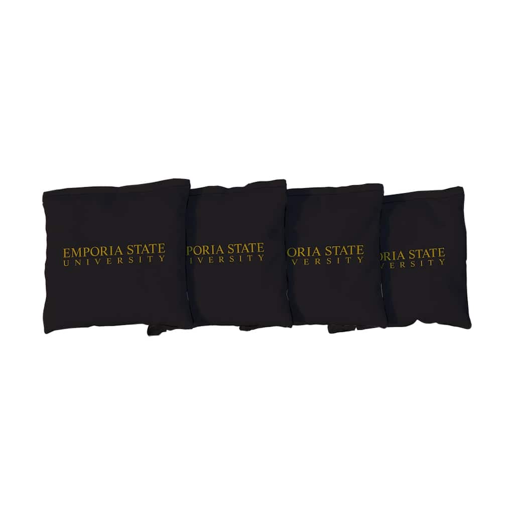 Emporia State ESU Hornets Black Cornhole Bags