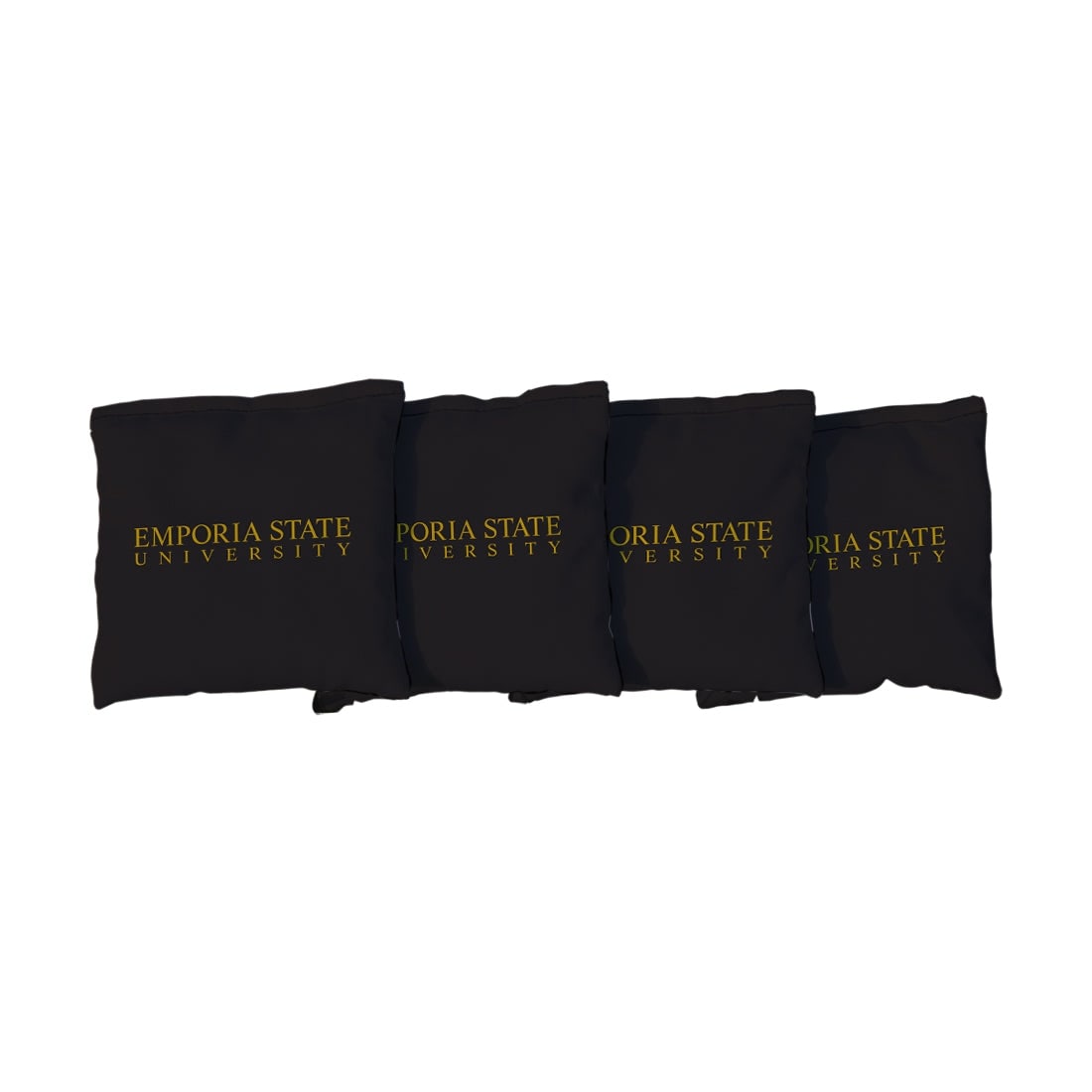 Emporia State ESU Hornets Black Cornhole Bags
