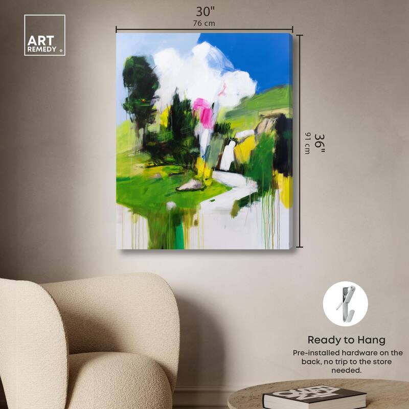 Swiss Fields Canvas by Art Remedy, Gallery Wrapped