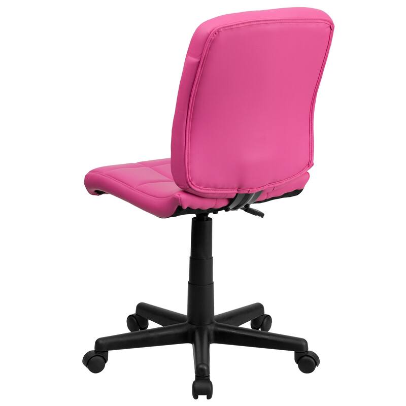 Mid-Back Quilted Vinyl Swivel Task Office Chair