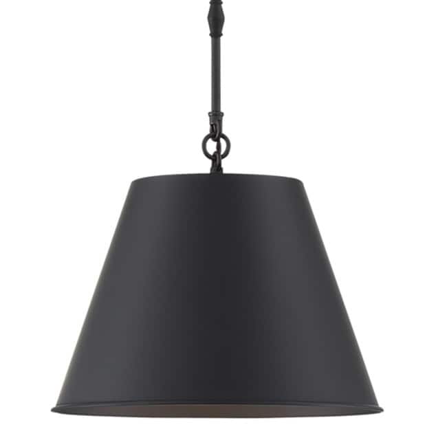 Savoy House 7-232-1 Alden Single Light 12" Wide Pendant - Matte Black