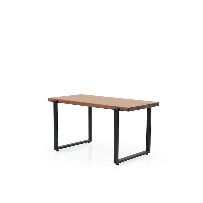 Maria Metal Frame Solid Wood Coffe Table For Living Room