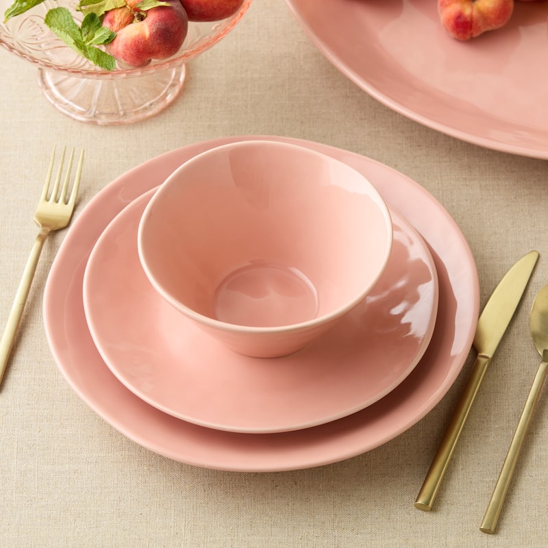 Certified International Desert Rose 6.25" Ice Cream/Dessert Bowls,Set of 4 - 6.25'' W x 6.25'' D x 3'' H