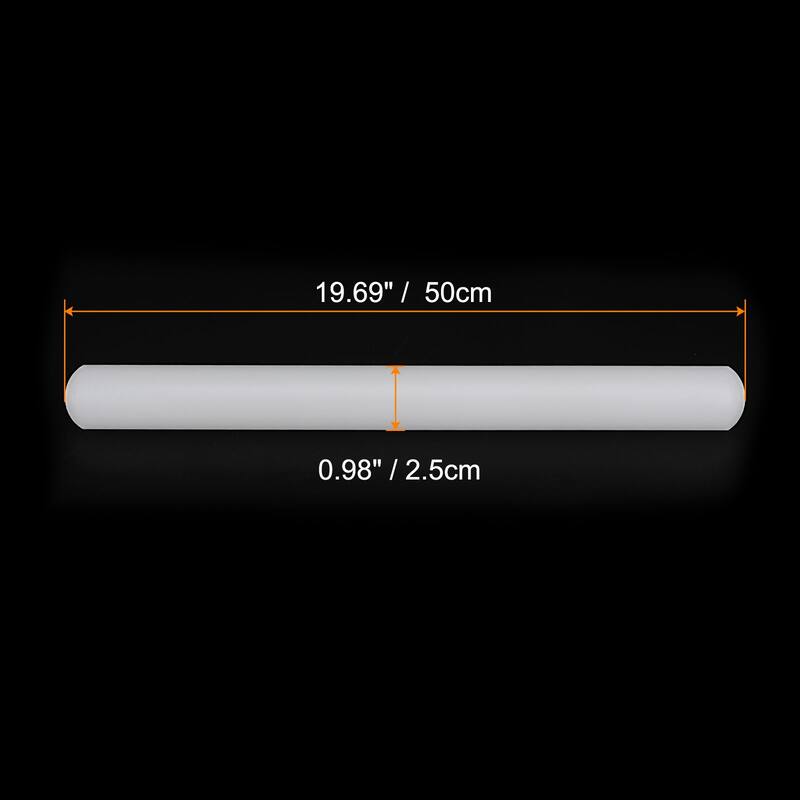 Fondant Rolling Pin with Rings PP Non Stick for Baking, White - 19.69 Inch x 0.98 Inch
