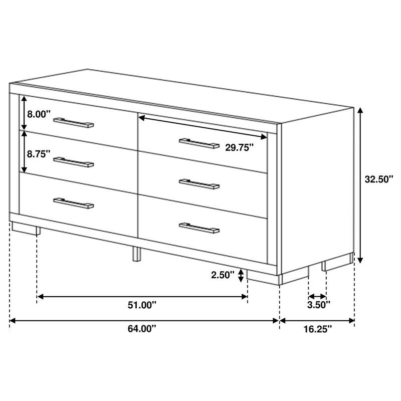Jessica 4-piece Platform Bedroom Set with LED Light