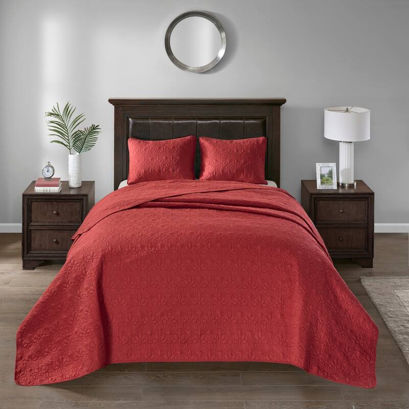 Madison Park Mansfield Reversible Bedspread Set