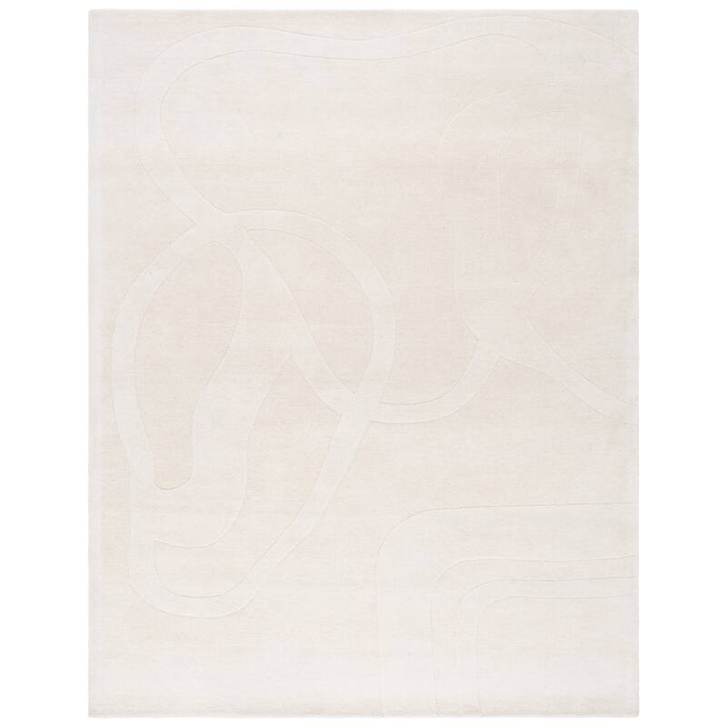 SAFAVIEH Handmade Rodeo Timka Drive Modern Wool Rug - 8' x 10' - Ivory
