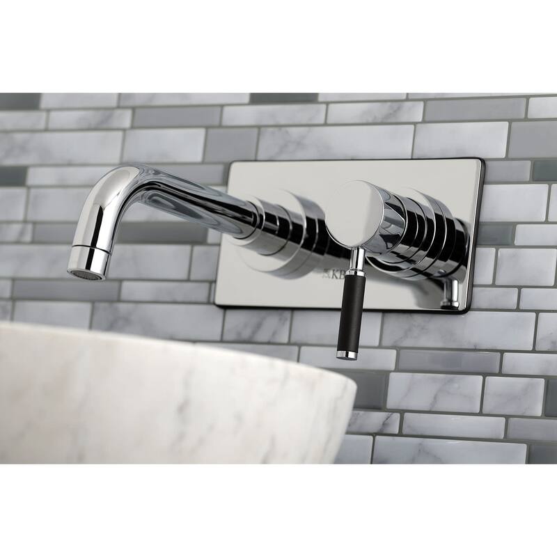 Kingston Brass Kaiser 1.2 GPM Wall Mounted Mini-Widespread Bathroom