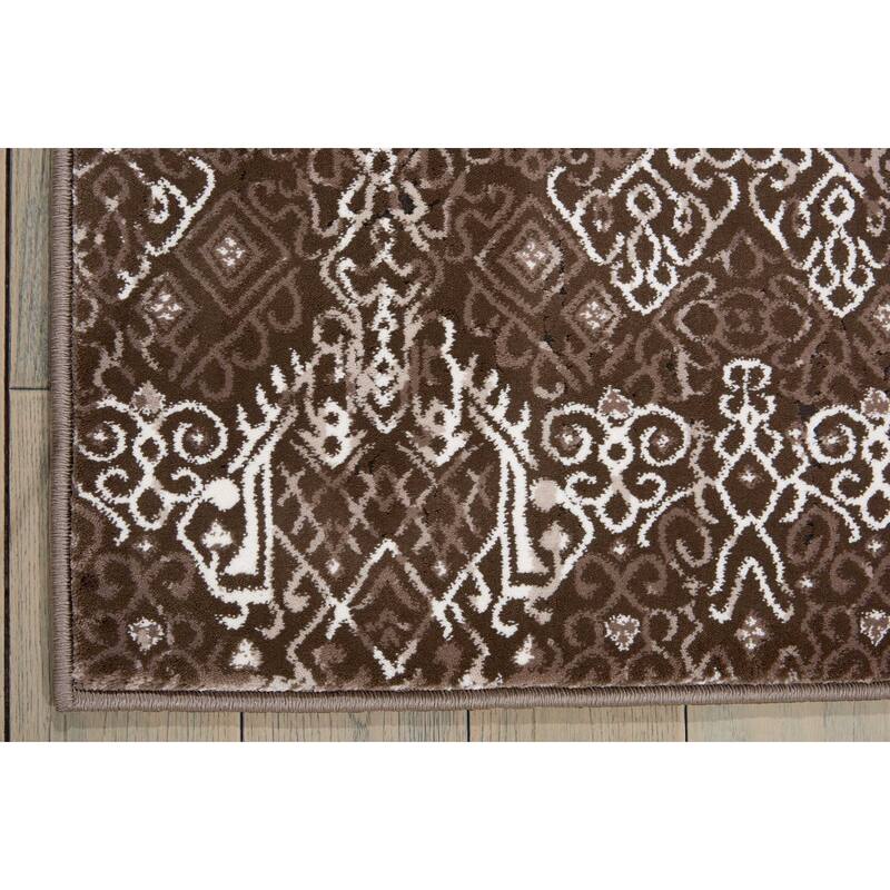 Nourison Karma Vintage Over-Dyed Medallion Area Rug