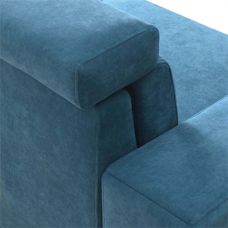 2Seater Sectional Sofa Couch with MultiAngle Adjustable Headrest