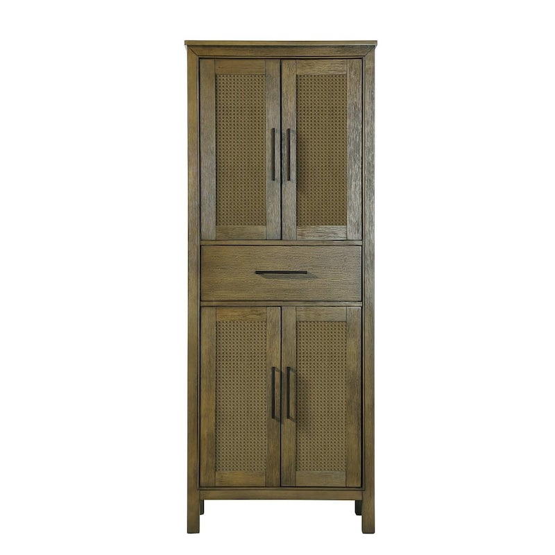 Winslow 16-28 Inch Bath Storage Cabinet - Hazel Oak - 28"