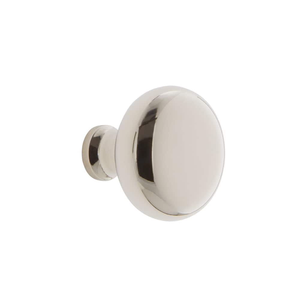 Grandeur FIFT-BRASS-KNOB Fifth Avenue 1-3/8” Solid Metal Mushroom