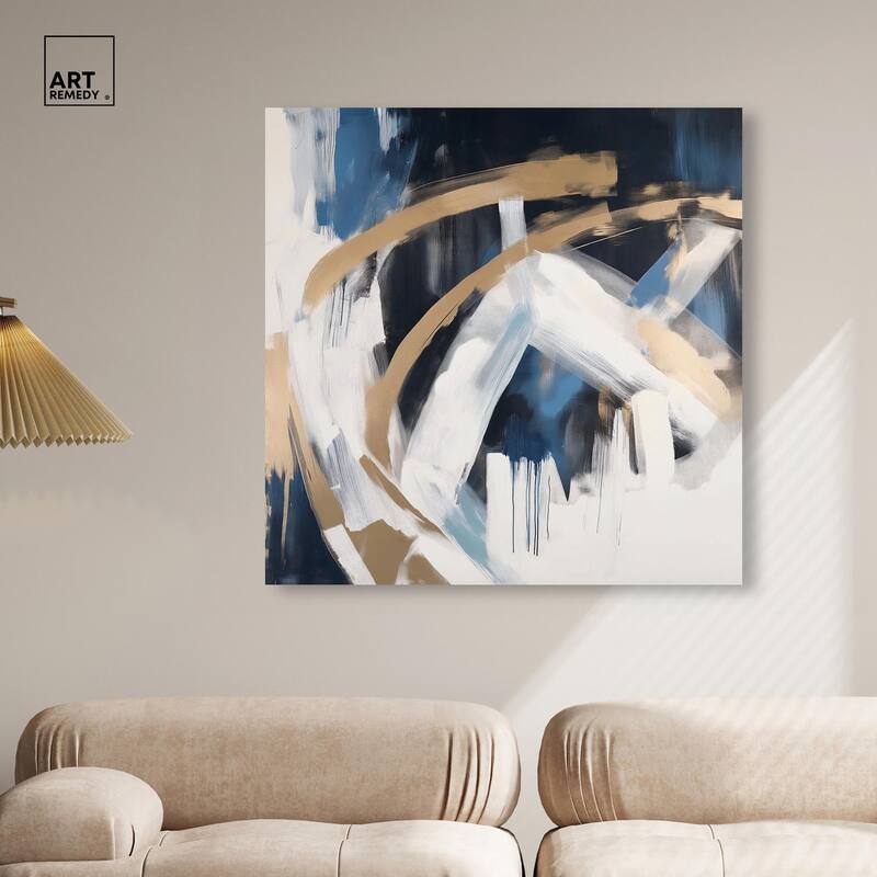Golden Vortex II Canvas by Art Remedy, Gallery Wrapped
