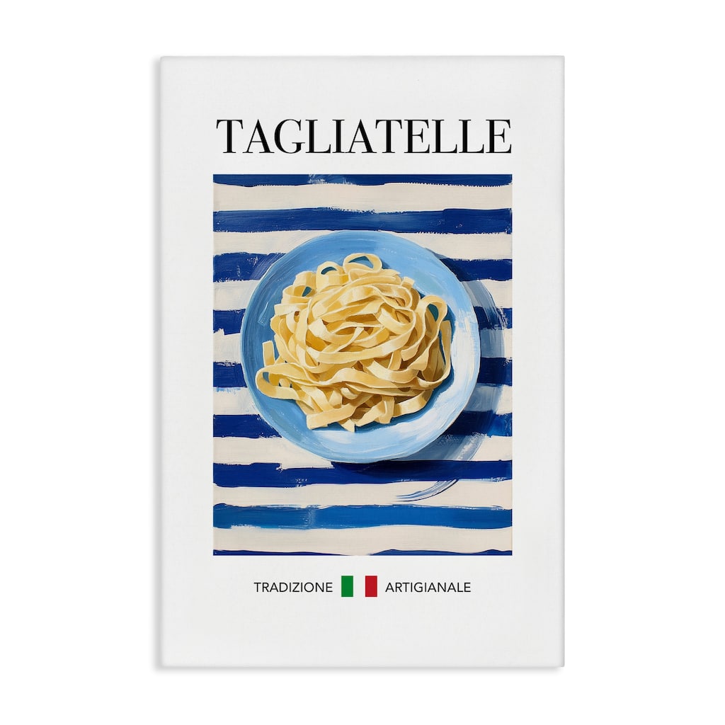 Stupell Traditional Tagliatelle Pasta Canvas Wall Art Design By Andreas Magnusson