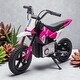 preview thumbnail 8 of 19, 24V Kids Ride-On Electric Motorcycle, 200W Motor, Adjustable Speed, LED Lights, Bluetooth & Music, 3.11-9.32MPH, Ages 5-15 Pink