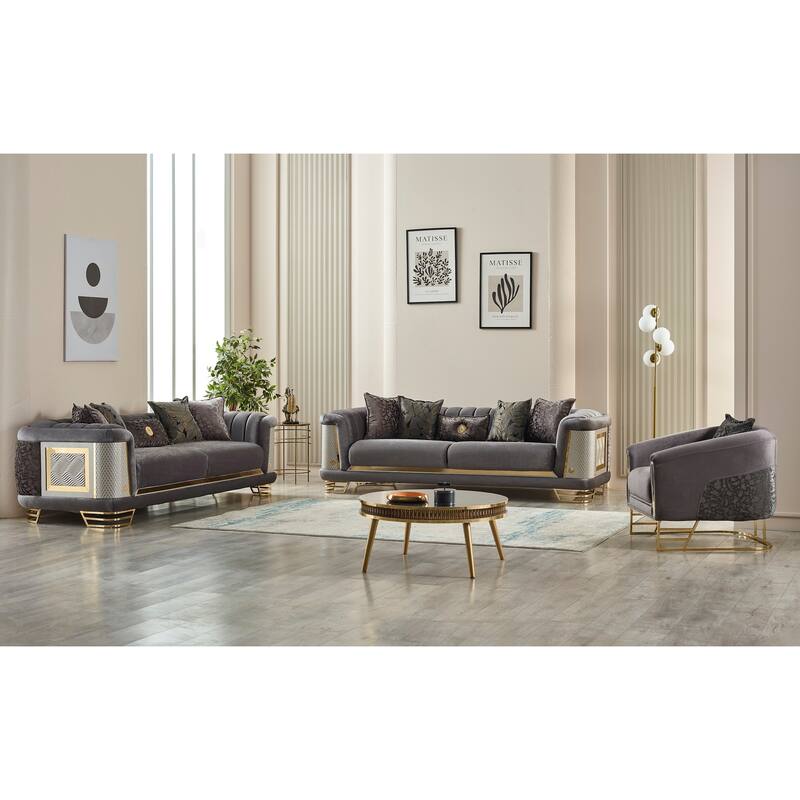 Reise 3 Pieces Living Room Sets 2 Sofa 1 Chair