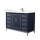 Option Dark Blue / Carrara Cultured Marble Top / Brushed