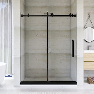 60" x 76" Sliding Frameless Shower Door - 60'' x 0.38'' x 76''