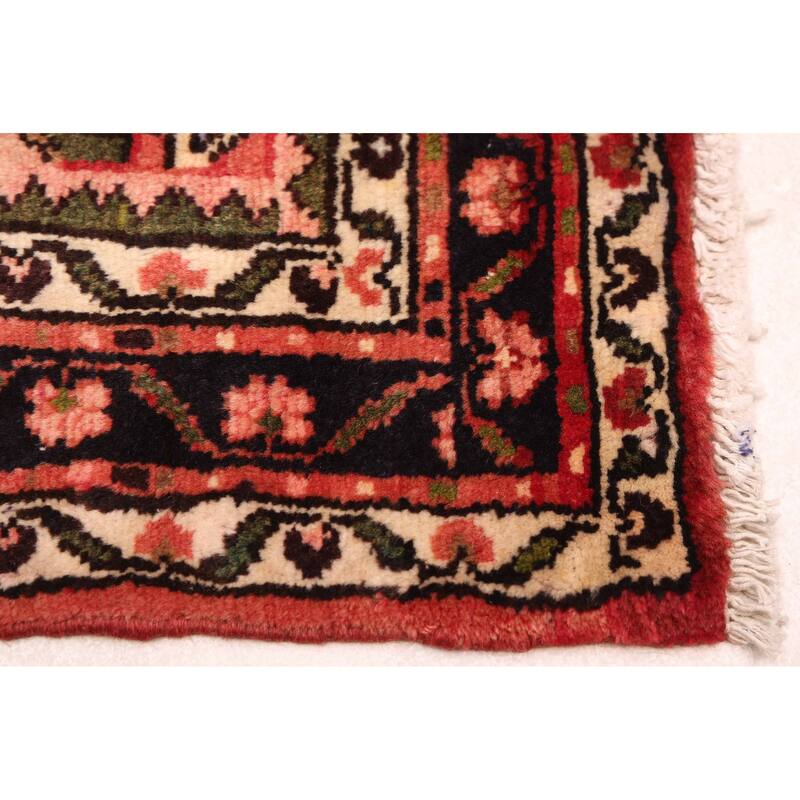 ECARPETGALLERY Hand-knotted Andelz Red Wool Rug - 3'6 x 4'11