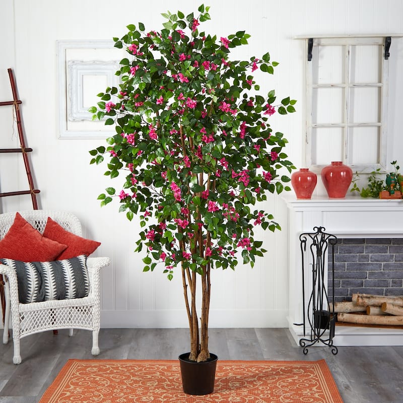 Artificial Silk Tree 6ft - Colorful Decorative Tree with Realistic Foliage for Home Decor - 6ft.