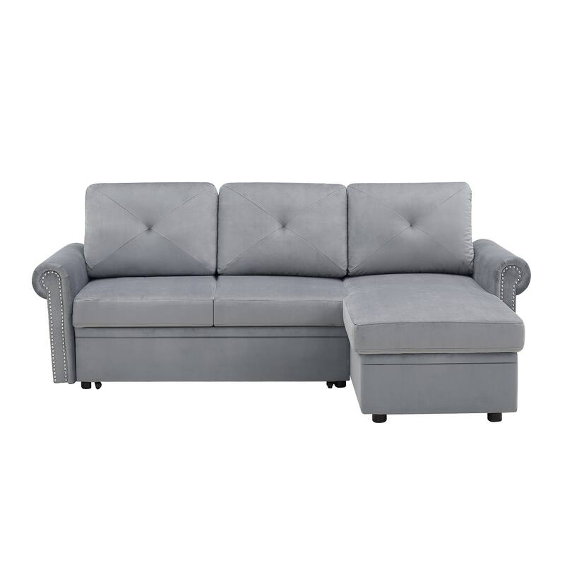83" L-Shape Sectional Sofa with Storage Chaise