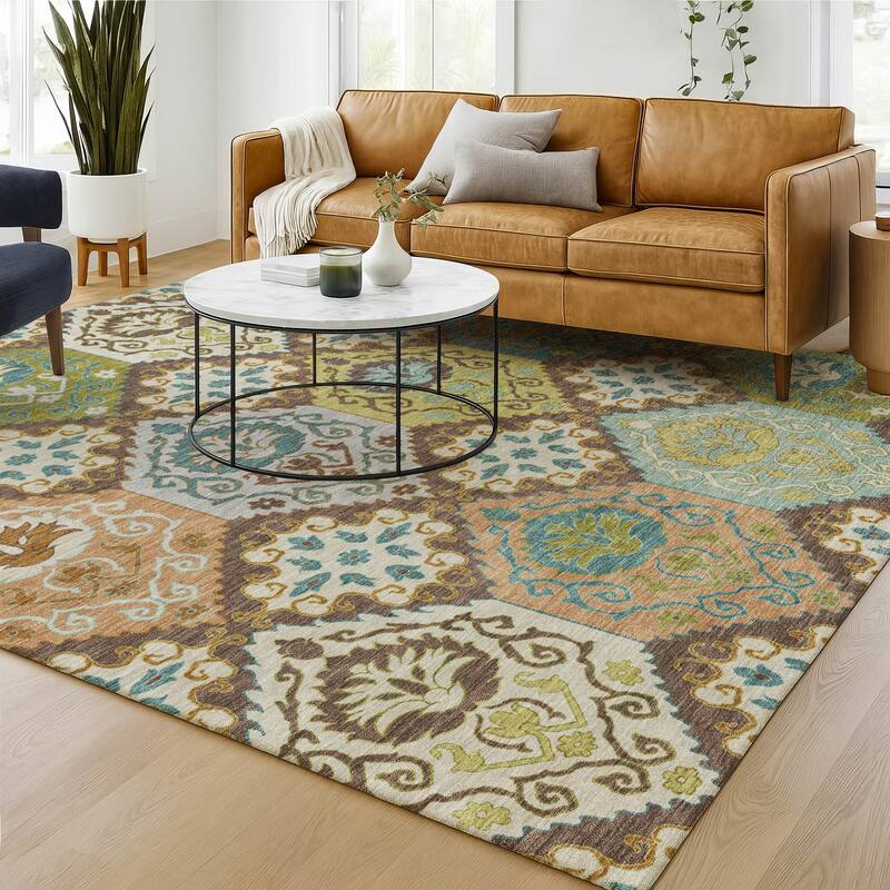 Machine Washable Indoor/ Outdoor Global Bayfield Chantille Rug