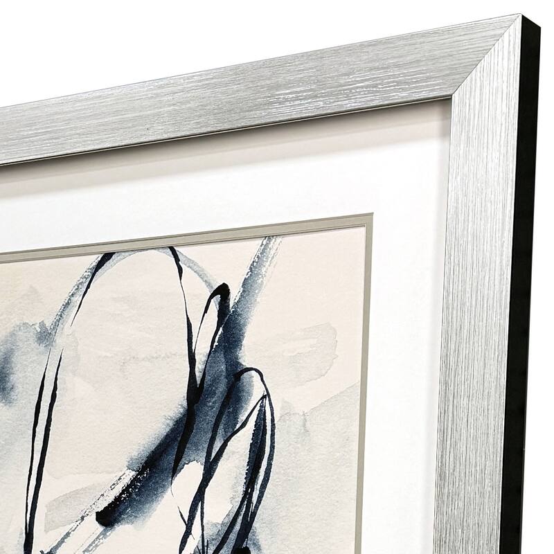 Paragon Indigo Markings IV Framed Art