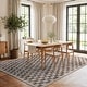 preview thumbnail 49 of 50, World Rug Gallery Contemporary Checkered Area Rug