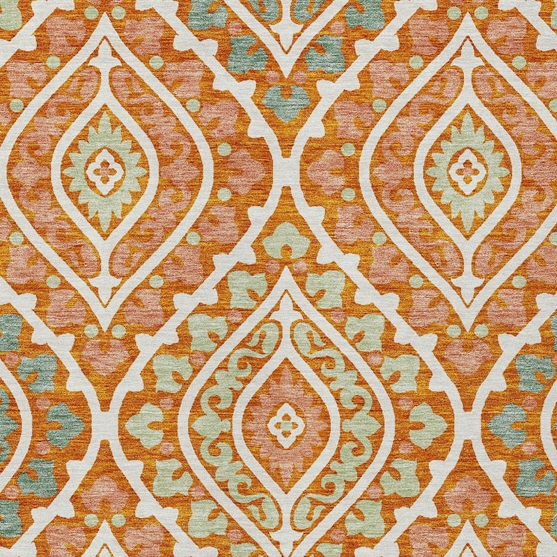 HomeRoots Floral Transitional Rectangle Outdoor Rug