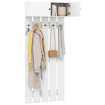 Costway Wall Mounted Entryway Wall Coat Rack with 5 Double Hooks & - See Details