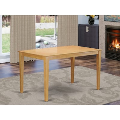 Counter Height Dining Table 36x60 Rectangular Wood Top Table - 60