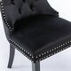 preview thumbnail 7 of 12, Dining Chairs Set of 2 with Nailhead Trim-Collection Velvet Upholstered