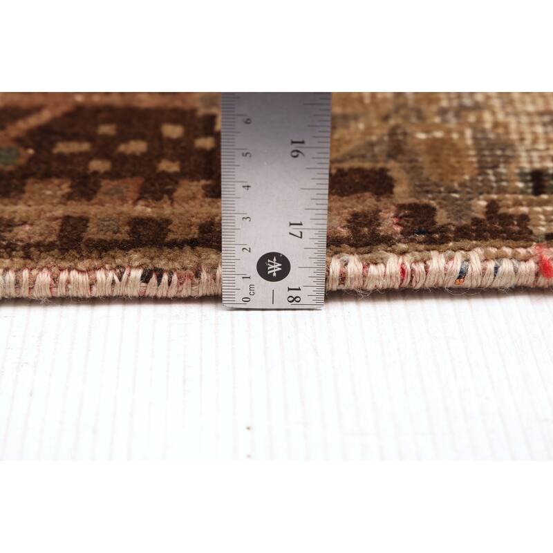 ECARPETGALLERY Hand-knotted Antalya Vintage Brown Wool Rug - 6'5 x 9'0