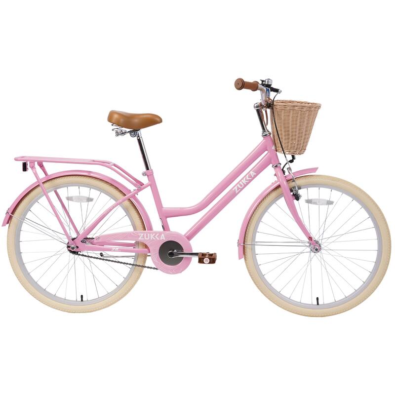 10+Years Old Light Pink Bike Road Bikes City Bikes Beach Bikes