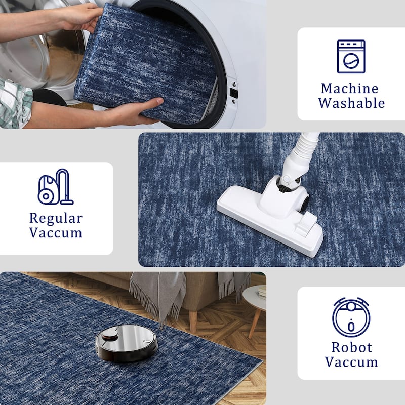 Garvee Modern Abstract Solid Area Rug