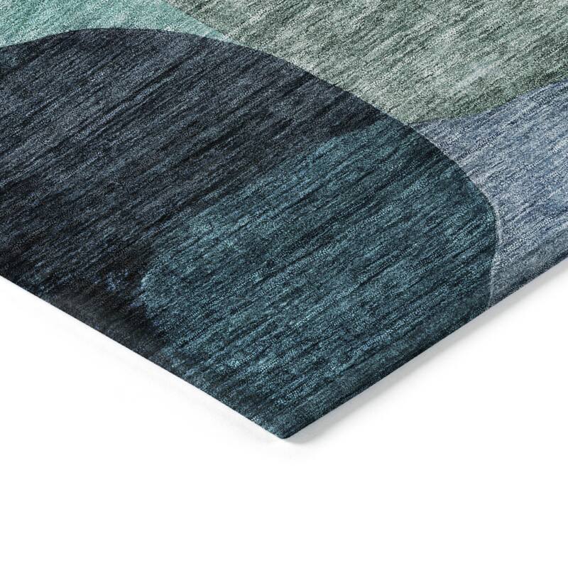 HomeRoots Abstract Transitional Rectangle Outdoor Rug