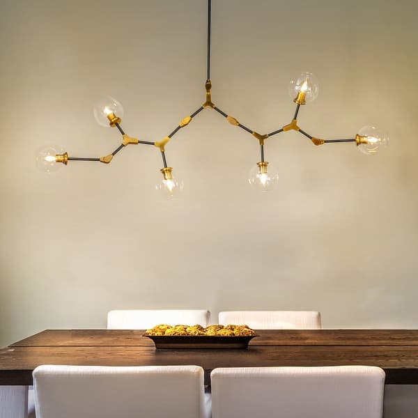 dimension image slide 1 of 5, Modern Sputnik Branching Bubble Chandelier