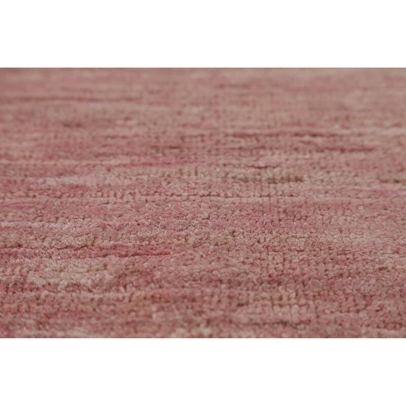 Hand Knotted Oriental 100% Wool Carpet Traditional Floral Pink Art Deco Area Rug - 7' 3'' X 4' 10''