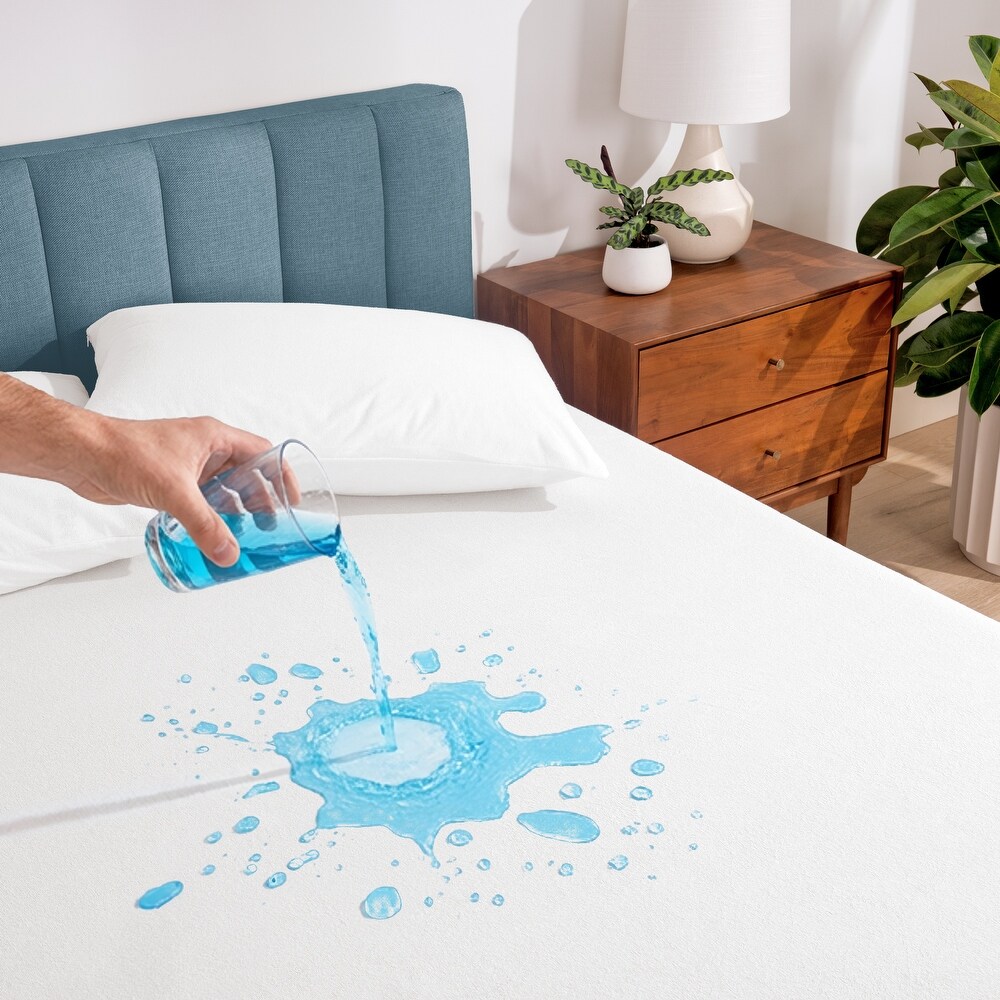 thumbnail interactive-video image 1 of Protect-A-Bed Full XL Zippered Waterproof Mattress Protector – Microfiber, Bed Bug Barrier, Hypoallergenic 1 of 3
