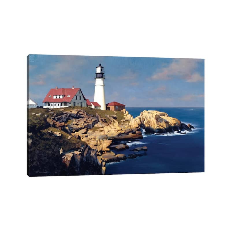 iCanvas "Coastal Lighthouse" by Zhen-Huan Lu Canvas Print